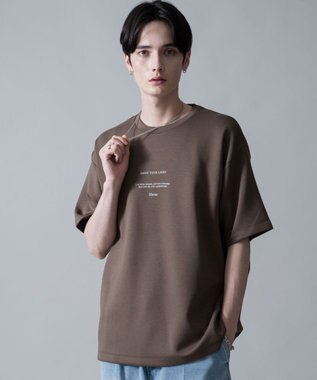 WEGO 【2点SET】アクセ付きフォトグラフィックT（SS） ブラウン