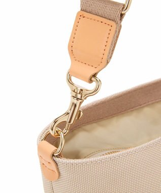 TOPKAPI 【Breath TOPKAPI】Aerial エアリアル ナイロン カラーストラップ付き ショルダーバッグ /軽量 ライトベージュ