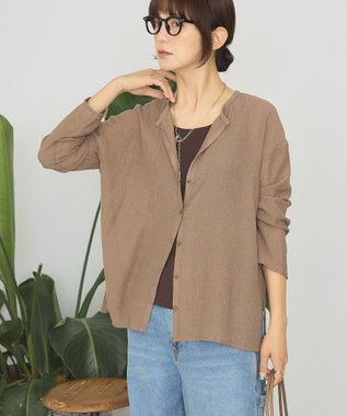 AMERICAN HOLIC 楊柳シアーブラウス Mocha