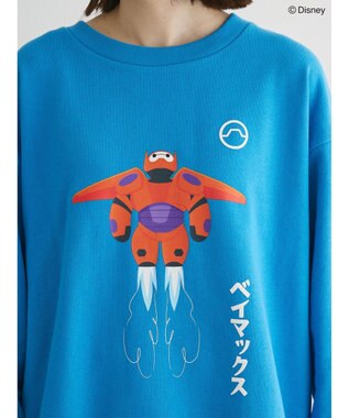 Green Parks ベイマックス／グラフィック裏毛プルオーバー Blue