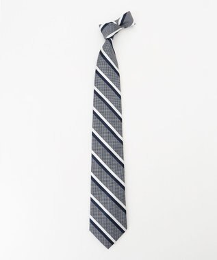 J.PRESS MEN 【フレッシャーズにもおすすめ】レジメンタル ネクタイ グレー系1