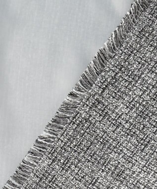 自由区 L 【17号サイズまで展開・カタログ掲載】ライトミックスツイード ジャケット グレー