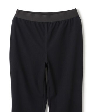 BEIGE， 【BEIGE,ecru/WEB限定・洗える】RIB BOTTOMS / ウエストゴムストレッチリブパンツ Black