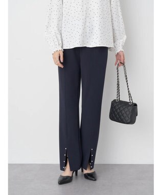 earth music&ecology パールスリットパンツ Navy