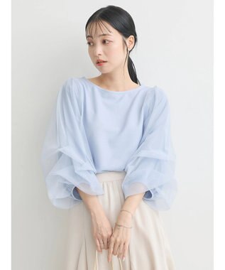 earth music&ecology キラキラストーンプルオーバー Grayish Blue