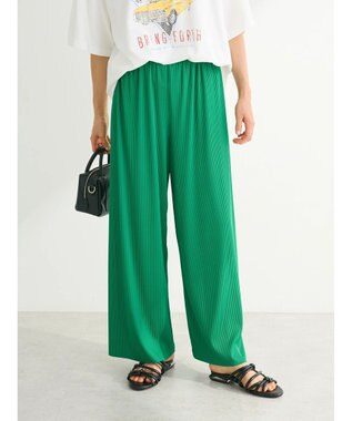 Green Parks セルフカットプリーツ風パンツ Green