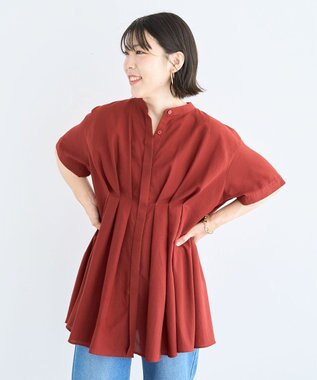 Green Parks ウエストタックシャツチュニック Terracotta