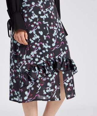 Paul Smith 【オンラインショップ限定】Wetlands Floral スカート ブラック