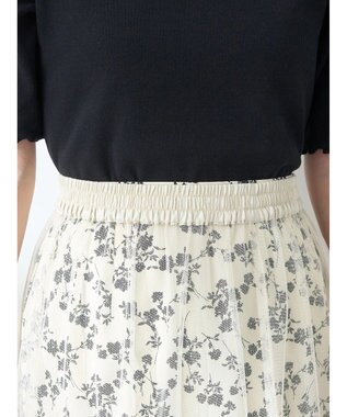 earth music&ecology Ｍｕｌｔｉｗａｙチュールスカート Flower