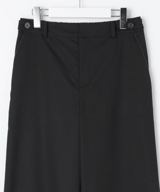 J.PRESS LADIES 【洗える】CARREMAN 2WAY ストレート ワイド パンツ ブラック系