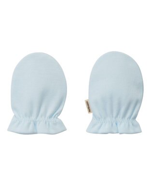 MIKI HOUSE HOT BISCUITS スムース素材ミトン ブルー