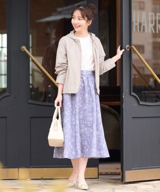 ANY SIS 【洗える】タックスリーブパール調 ニット オフホワイト