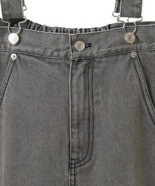 CRAFT STANDARD BOUTIQUE ２Ｗａｙデニムジャンパースカート Gray
