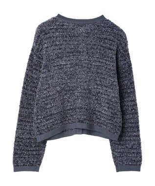 earth music&ecology ファンシーツイードカーディガン Gray