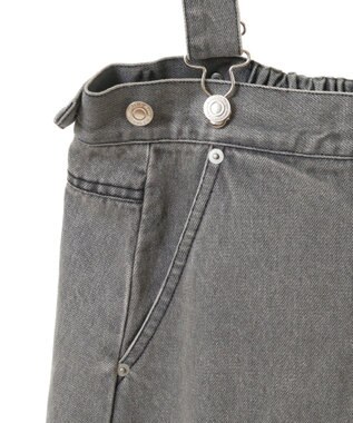 CRAFT STANDARD BOUTIQUE ２Ｗａｙデニムジャンパースカート Gray