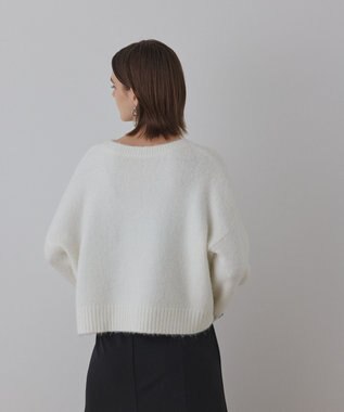 GRACE CONTINENTAL ビジューニットトップ ホワイト