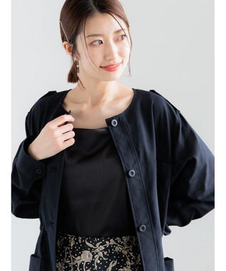 Te chichi カットサテンカップ付きキャミソール《2026 spring catalog item》 ブラック