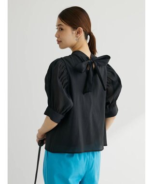 Green Parks ・ＥＬＥＮＣＡＲＥ　ＤＵＥ　バックリボンブラウス Off White