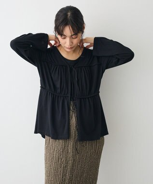 CRAFT STANDARD BOUTIQUE ドロストギャザープルオーバー Black