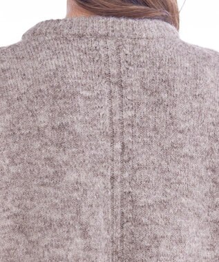 Tiaclasse 【洗える】クルーネックメランジカーディガン グレージュ