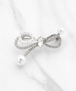 TOCCA 【八木アリサさん着用】SHAKE RIBBON 2WAY BROOCH NECKLACE ブローチネックレス シルバー系