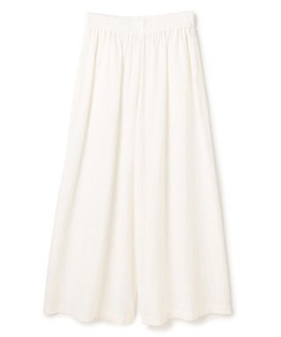 uncrave コットンリネンボイル ワイドパンツ オフ