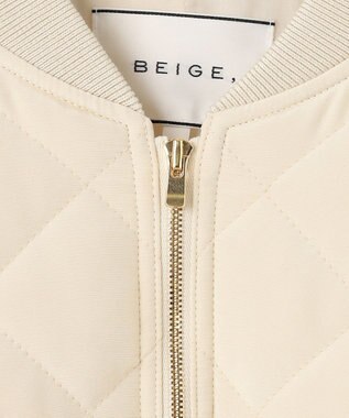 BEIGE， PEONY / スタジアムジャンパー Ecru x Ecru