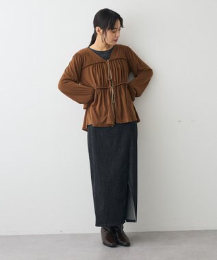 CRAFT STANDARD BOUTIQUE ドロストギャザープルオーバー Brown