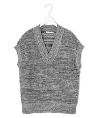 ICB 【洗える】ルレックスベースダイ プルオーバーニット シルバー系7