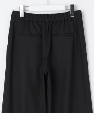 J.PRESS LADIES 【洗える】CARREMAN 2WAY ストレート ワイド パンツ ブラック系