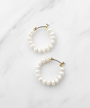 OPEN CLOVER PEARL EARRINGS 淡水バロックパール イヤリング / TOCCA