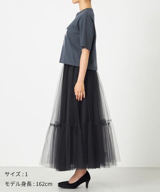 NAVE プリントTシャツ グレー系