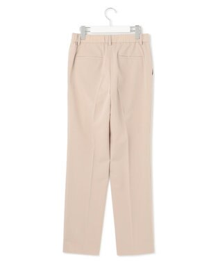 23区 L 【洗える】クリアストレッチ テーパードパンツ ベージュ系