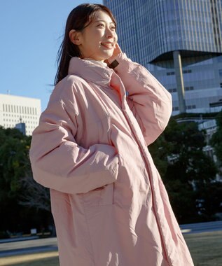 SHARE PARK LADIES 【UNISEX】蓄熱中綿モンスターロングコート（S・Mサイズ） スモークピンク