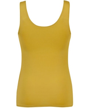 Wing インナー カップ付きノースリーブ 【シンクロブラトップ】 ラクなのにきれいなバストシルエット ウイング／ワコール ET1151 カラシ