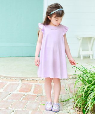 ANY KIDS ひんやりクール カットソーワンピース ラベンダー