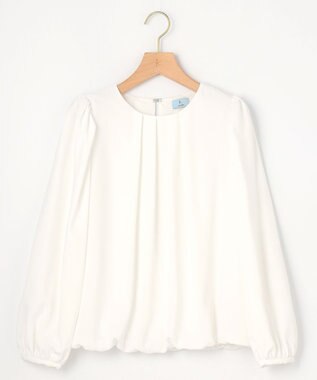 組曲 L 【WEB限定】ジョーゼットシフォン パフスリーブブラウス アイボリー系