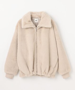 ANY ファーブルゾン ライトベージュ