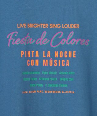 ANY L ANYファンクションロゴTシャツ ブルー