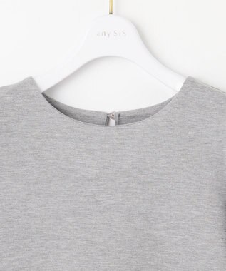 ANY SIS S シャイニーラメパフスリーブ カットソー シルバー