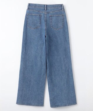 NAVE 【ReNAVE　洗える】ワイドストレッチデニム ブルー