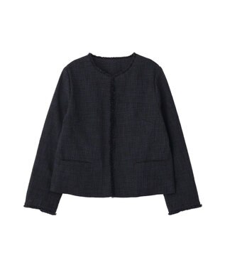 YECCA VECCA ツイードジャケット(1) Navy