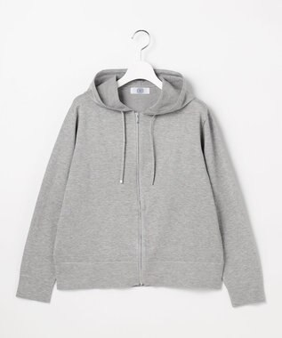 J.PRESS LADIES Vis/Peスパーク ニット パーカー トップグレー系