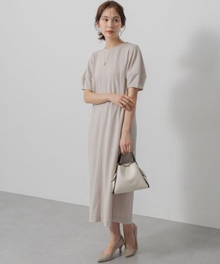 組曲 S ジョーゼットジャージーサック ワンピース ベージュ系