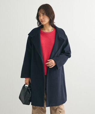 Green Parks 袖かのこニットプルオーバー Pink