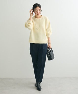 Green Parks 袖かのこニットプルオーバー Pink