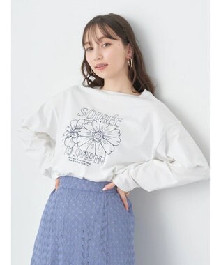 earth music&ecology Ｆｌｏｗｅｒ　グラフィックロンＴ C