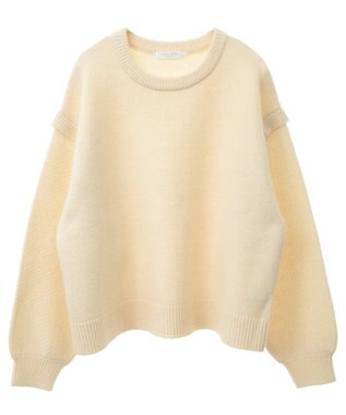 Green Parks 袖かのこニットプルオーバー Pink