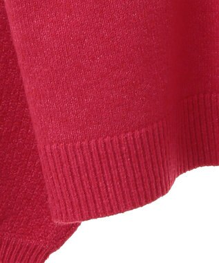 Green Parks 袖かのこニットプルオーバー Pink