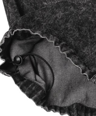 WEGO 【ユニセックス着用ITEM】デニムイージーカーゴパンツ デニムブラックソノタ